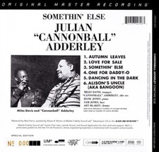 MOFI UDSACD-2270 CANNONBALL ADDERLEY SOMETHIN`ELSE HYBRID SACD NUMBERED !