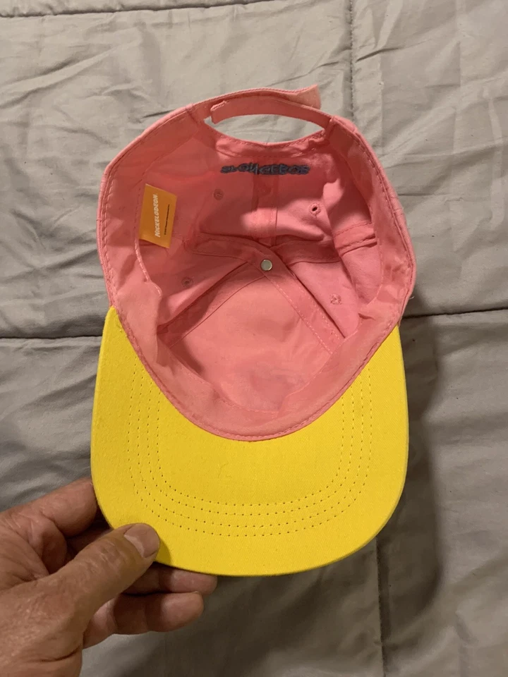 Nickelodeon spongbob pink and yellow baseball cap hat Official - Image 3 of 4