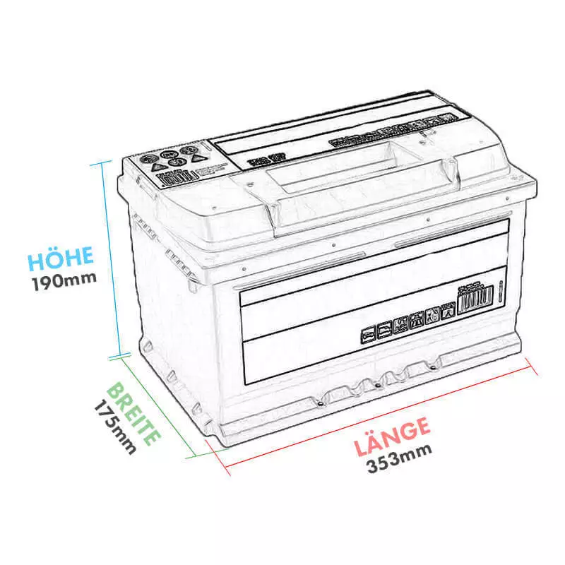 Batterie D?charge Lente AGM LA95 - 12V - 95 AH - 850 A