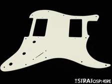 * NEW Parchment HH Stratocaster PICKGUARD for Fender Strat 1 Ply Standard
