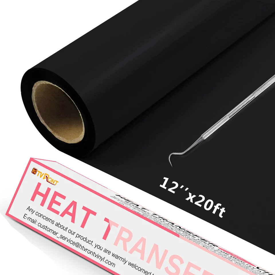 12"x20FT Heat Transfer Vinyl Iron HTV Cutting & Silhouette T-shirt Garment - image 2 of 4