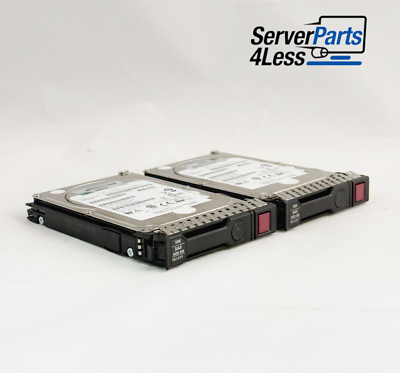 LOT OF 2) 781577-001 HP 600GB 12G SAS 10K 2.5IN SC ENT HDD 781516