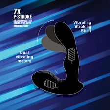 Dual Motor Vibrating Prostate Massager With Remote Control RECHARGEABLE