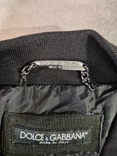 DOLCE & GABBANA Bomber Jacket – Black, Size 48 (M), Iconic Italian Design - Bild 3 von 6
