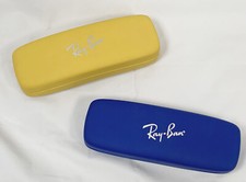 2 Kids Ray Ban Bright Blue Yellow Hard Cases EyeGlasses Sunglasses Ray-Ban