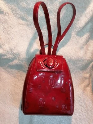 Sac à dos marque Cartier rouge-bordeaux - Photo 1/4