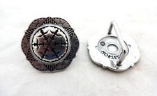 Para Jeremiah Watt Old Time Conchos Pętla uzda Back 1 1/2" Horse Tack Stal nierdzewna