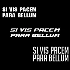 Si Vis Pacem Para Bellum 2nd Amendment Molon Labe Sticker Gun Rights Vinyl Decal
