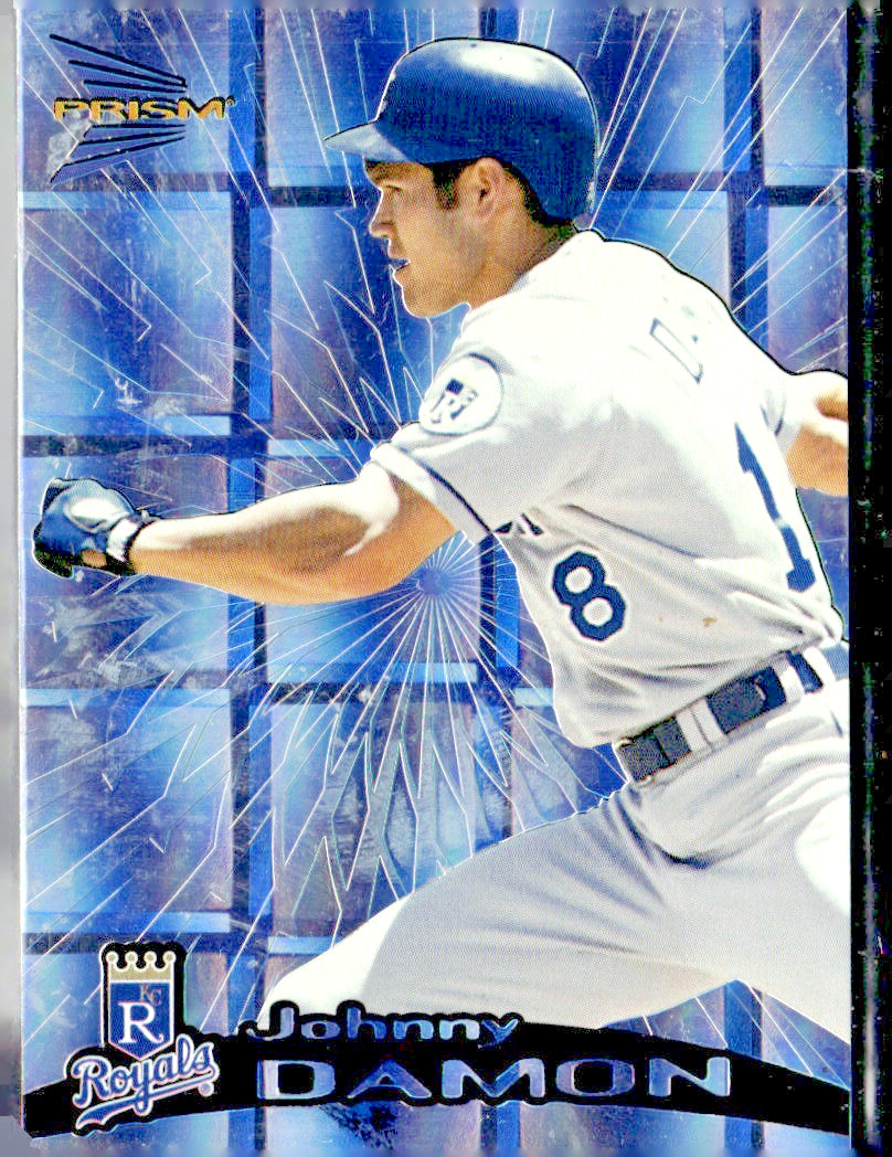 1999 PACIFIC PRISM HOLOGRAPHIC MIRROR PARALLEL BLANK SERIAL #70 JOHNNY DAMON /5