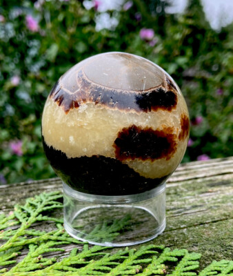 246.2g CLASSIC NATURAL DRAGON SEPTARIAN CRYSTAL HEALING SPHERE  Reiki  MOROCCO