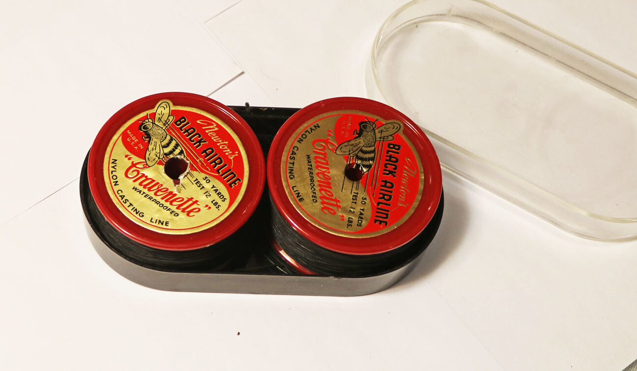 Vintage Newton's Black Airline Black Nylon Fishing Line NEW