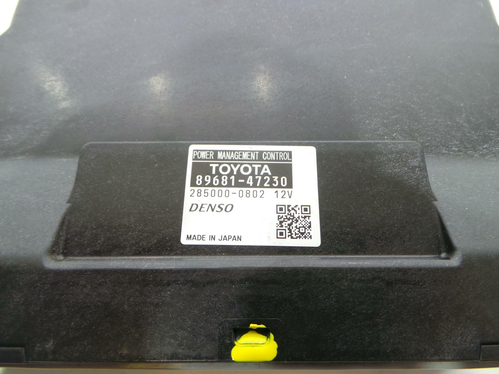 2012 TOYOTA PRIUS ECU POWER MANAGEMENT CONTROL MODULE 89681-47230 