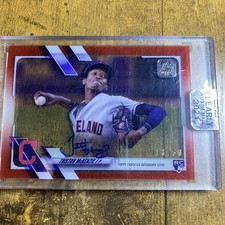 2021 Topps Clearly Authentic TRISTON MCKENZIE Rookie AUTO #'d 05/50 Red Parallel