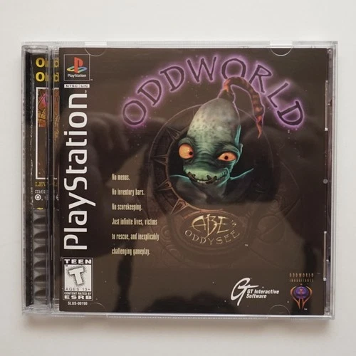 Oddworld: Abe's Oddysee (Sony PlayStation 1, 1997) Black Label CIB Tested Works!