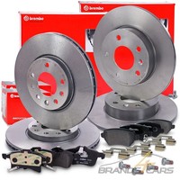 Brembo Bremsscheiben +BelÄGe Vorne+Hinten FÜR Opel Astra G H Meriva Zafira A B