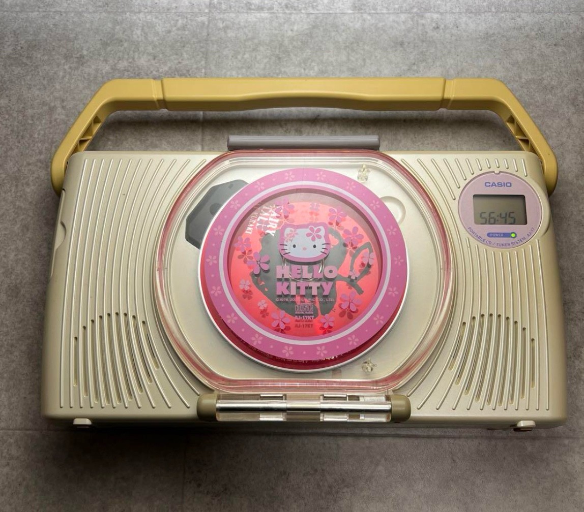CASIO カシオ AJ-17 ハローキティ ポータブルCD CASIO カシオ AJ-17 ハローキティ ポータブルCD Rare Hello