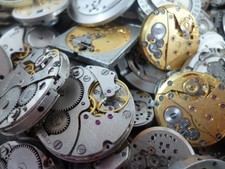 Job Lot 15 x randomly selected Broken Watch Movement  Steampunk Craft Making