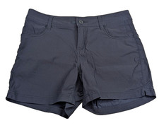 Prana HALLE Short II 1971191 Women's Navy Blue Standard Fit Outdoor Sz 8 Fit 31"