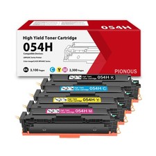 054H Toner High Yield 4 Pack Replacement for Canon 054H Toner Cartridge Set C...