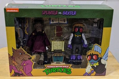 NECA Teenage Mutant Ninja Turtles Splinter & Baxter Action Figure