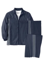 KingSize Men's Big & Tall Long Sleeve Colorblock Tracksuit