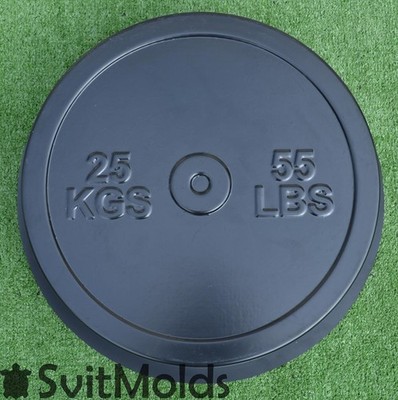 Sold 1 Concrete Mold Weight Plates Barbell Discs Olympic Lifting 1 pcs 55lb