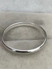 Vintage 925 Sterling Silver Plain Band Ring Dainty Size Q 1/2