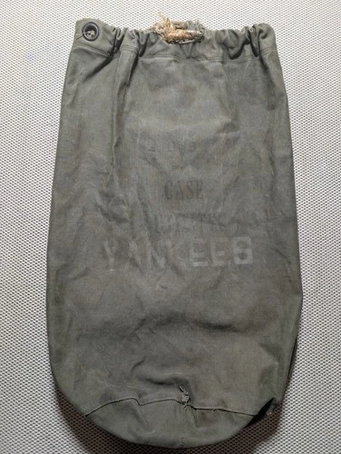 40s 50s WW2 Army Military HBT Barracks Bag Yankees Stencil  Red Cross Medical