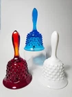 3 Fenton- Vintage Hobnail Glass Bells