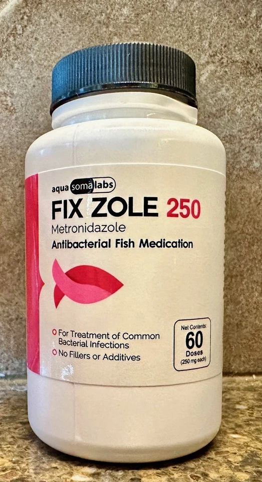 FOR FISH Aquariums & FISH Tanks Fix Zole 250mg/60 CT count