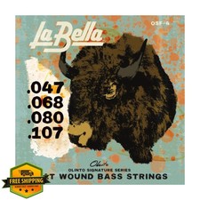 La Bella OSF-4 Olinto Signature Flat Wound Bass Strings 4-String