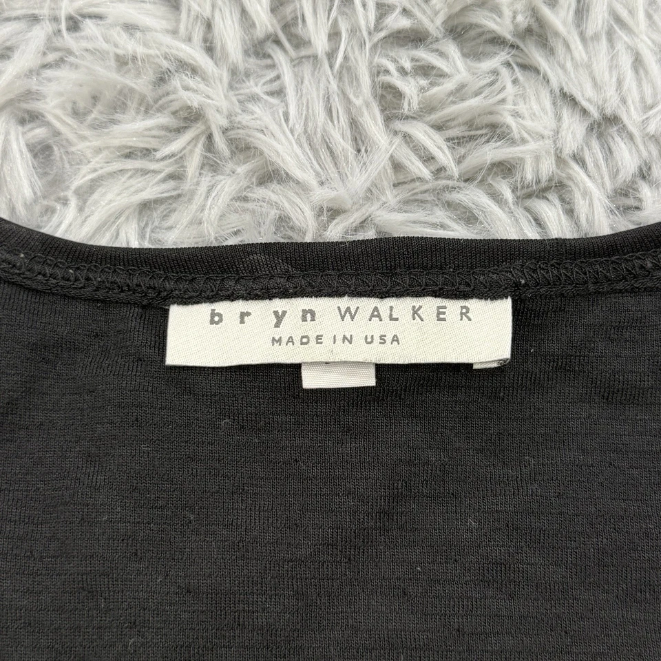 Vestido Bryn Walker Para Mujer M Punto Negro Lagenlook Artístico Asimétrico Maxi Foto 2 de 4