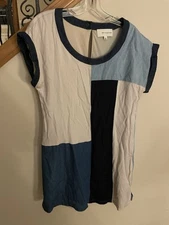 BP Collection Short Sheath Dress Denim Hippie Boho Large