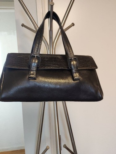Paco Rabanne Handbag Tote Bag Purse Leather in Black USED Good Condition Japan!!