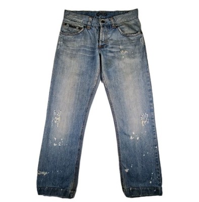 Dolce & Gabbana Hollywood Cowboy Jeans Herren Blau Denim W32 L30 Made In Italy »