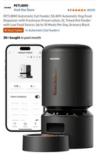 PETLIBRO Dual Bowl Smart App Powered 5L Feeder WiFi PLAF103 Black