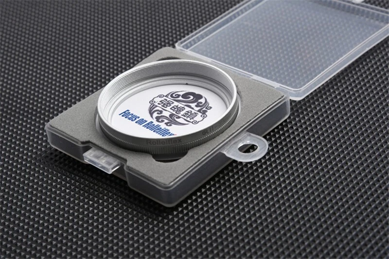 Rolleiflex Rolleicord Bay I Bay II Bay III UV Lens Filter Silver Black Ring New - Image 3 of 4