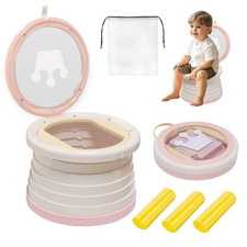 Portable, Foldable Potty seat for Toddler, Training Toilet Seat Emergency Toi...