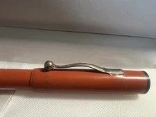 Orange Lever Fountain Pen Vintage 1930