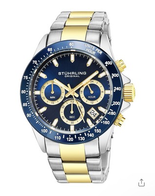 Stuhrling Original Mens 42mm Monaco Watch