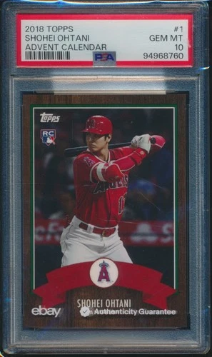 PSA 10 SHOHEI OHTANI 2018 TOPPS Advent Calendar/2163 Angels Rookie RC GEM MINT