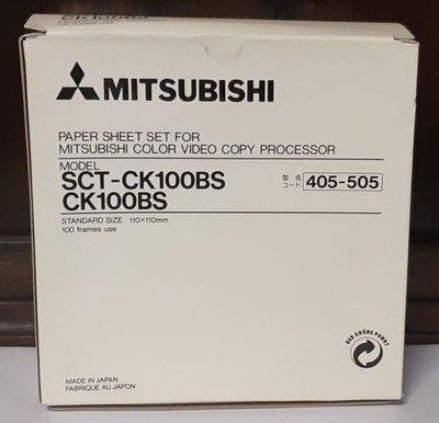 Mitsubishi Paper Sheet  Set SCT-CK100BS Color Video Copy Processor 405-505 OVP A