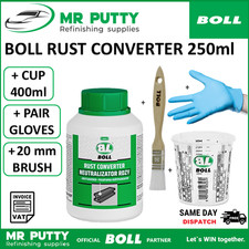 BOLL Rust Converter 250ml Anticorrosive + Free Brush Cup Gloves Korten