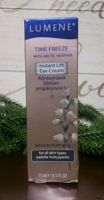 Lumene Time Freeze with Arctic Heather Instant Lift EyeCream .5 Oz New In Box