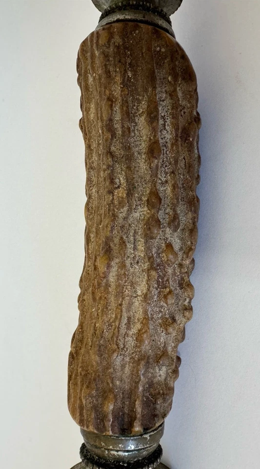 Antique F. Dick Germany Antler Sharpening Steel Sharpener Knife Vintage Rustic - Image 4 of 4