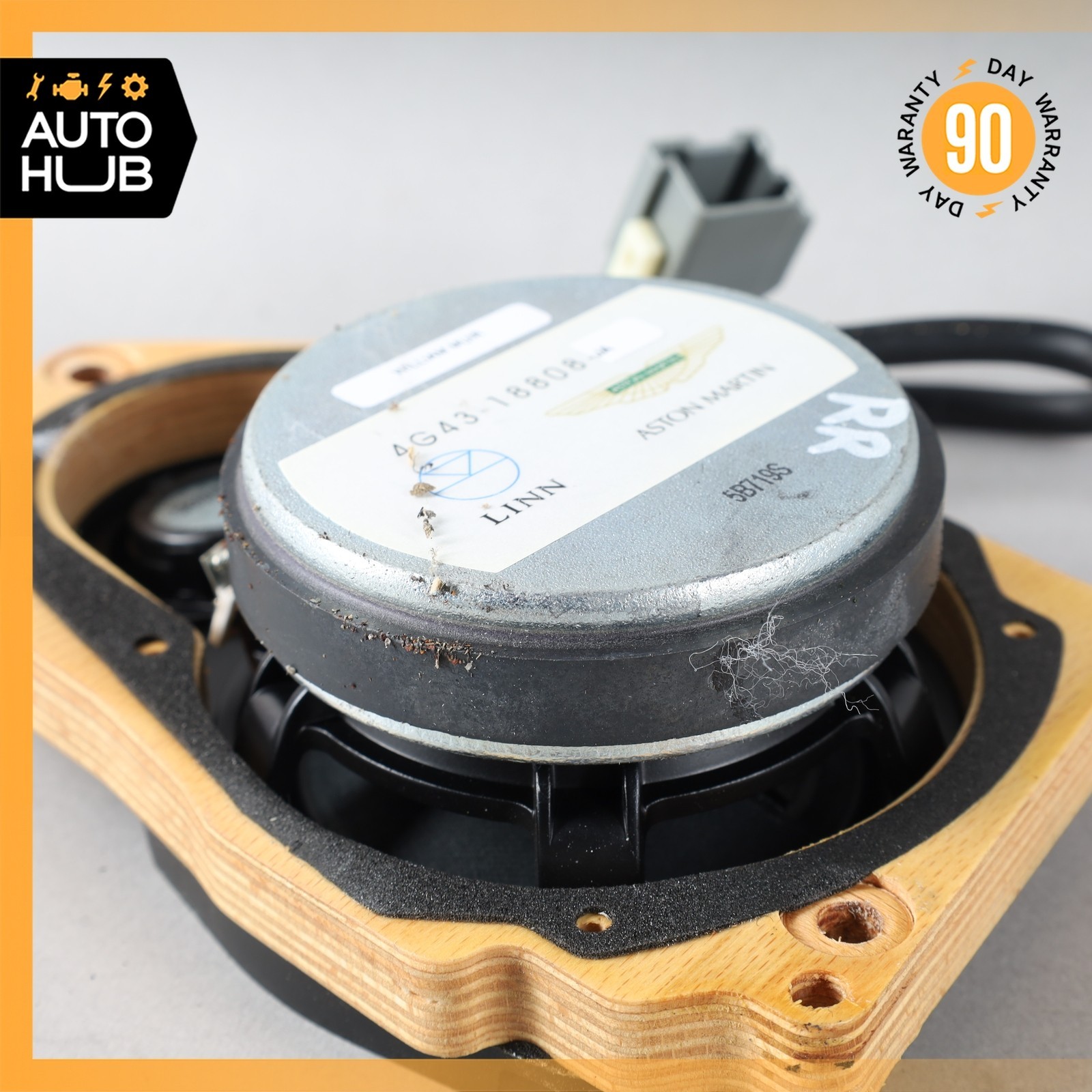 Aston Martin DB9 Volante Rear Right Side Audio Speaker 4G4318808JA OEM 34k