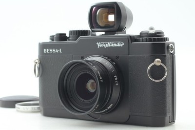 [ MINT w/ Hood ] Voigtlander BESSA-L Black 25mm F/4 35mm Film Camera From JAPAN
