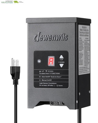 150W Low Voltage Landscape Lighting Transformer, 120V to 12/15V AC, Metal Shield