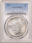 1927 $1 Peace Silver Dollar MS63 PCGS 41654773