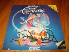 CINDERELLA Laserdisc LD VERY GOOD VERY RARE GREAT ANIMATION CLASSIC WALT DISNEY